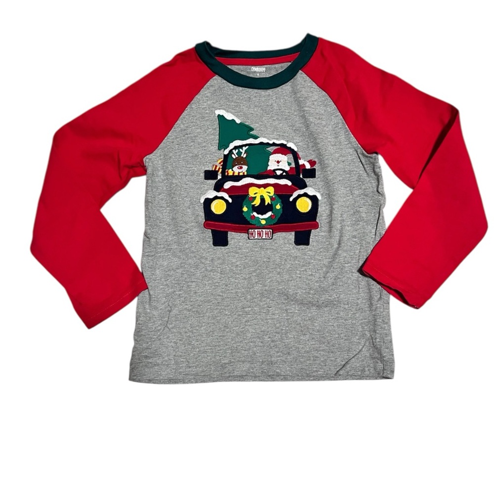 Gymboree Red and Green Long Sleeve Shirt